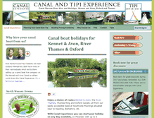 Tablet Screenshot of canalandtipiexperience.com